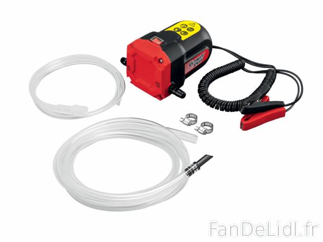 Pompe à huile 12 V , le prix 12.99 € 
- 60 W
- Pour pomper l’huile de moteur, ...