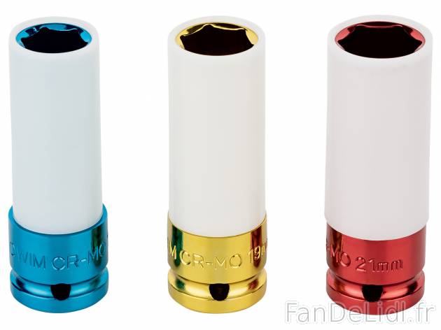 Douilles pour clé à choc , le prix 11.99 € 
- Pour clé à choc standard avec ...