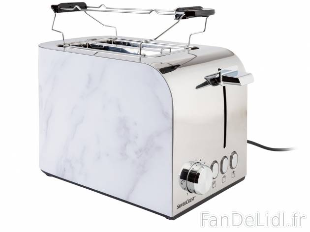 Grille-pain Silvercrest, le prix 21.99 € 
- 850 W
- Thermostat réglable sur ...