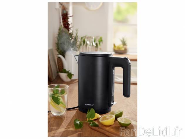 Bouilloire électrique Silvercrest, le prix 21.99 € 
- 2 400 W
- Env. 1,7 L
- ...