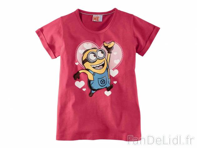 T-shirt fille Minions , prezzo 3.99 &#8364; per L&apos;unité au choix 
- ...