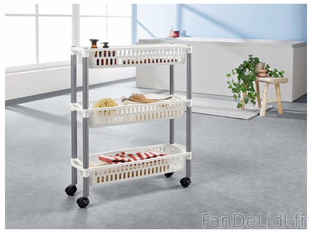 Desserte à roulettes , le prix 8.99 € 
- Env. 57 x 67 x 19,5 cm (l x h x p) ...