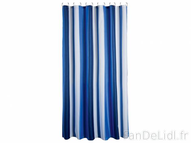 Rideau de douche , le prix 5.99 € 
- Env. 180 x 200 cm
- Ex. 100 % polyester
- ...