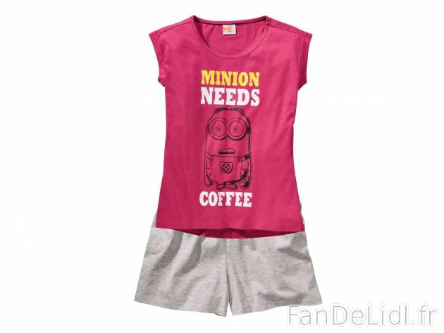Pyjashort femme Minions , prezzo 8.99 &#8364; per L&apos;ensemble au choix ...