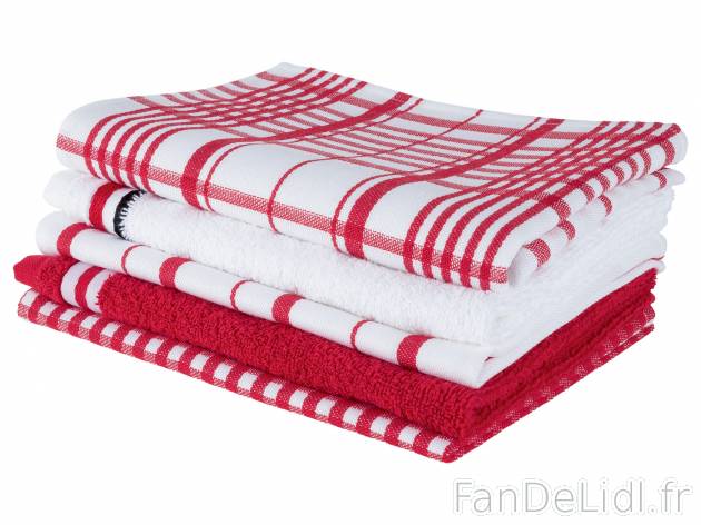 Set de torchons de cuisine , le prix 6.99 € 
5 pièces : 
- 3 torchons : env. ...