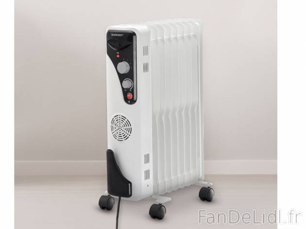 Radiateur à bain d’huile Silvercrest , le prix 44.99 € 
- Env. 65 x 42,5 x ...