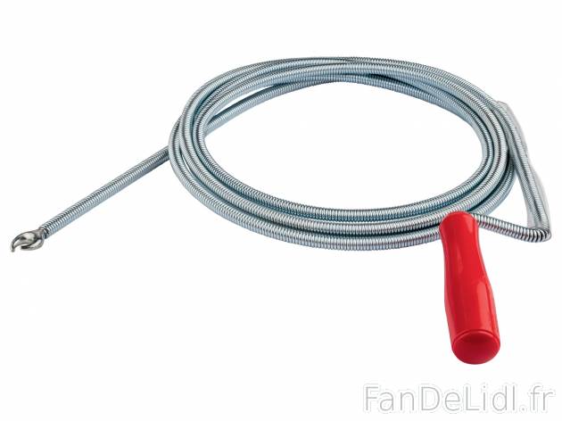 Déboucheur de canalisation , le prix 2.99 € 
- Longueur : env. 3 m
- Flexible ...