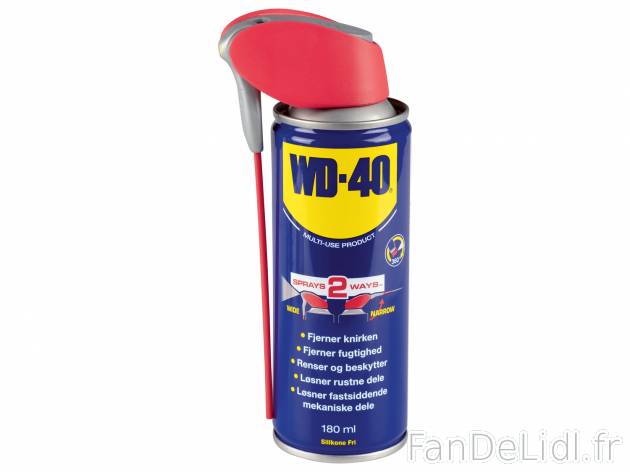 Dégrippant , le prix 2.99 €  
-  Env. 180 ml
-  Multifonction