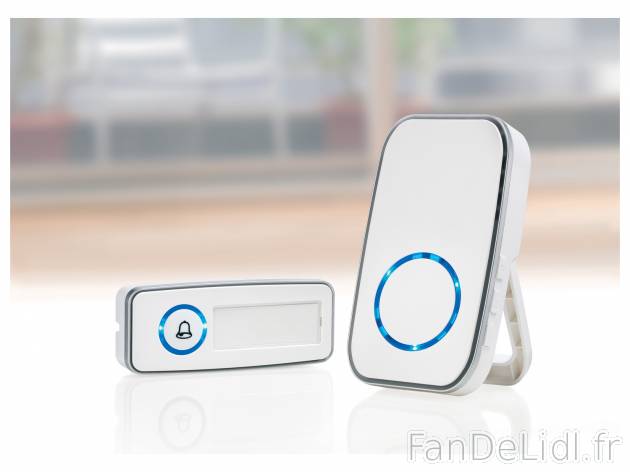 Sonnette sans fil , le prix 6.99 € 
- 3 signaux au choix : sonore, visuel, sonore ...