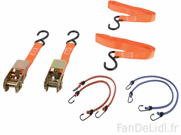 Set de sangles ou sangles et tendeurs , le prix 9.99 € 
- Au choix : set de sangles, ...