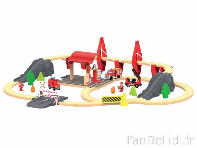 Set chemin de fer pompier, ferme, chantier ou jungle , le prix 21.99 &#8364; ...