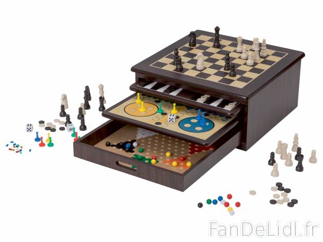 Boîte de jeux en bois 10 en 1 , le prix 24.99 &#8364; 
- D&egrave;s 6 ans
- ...
