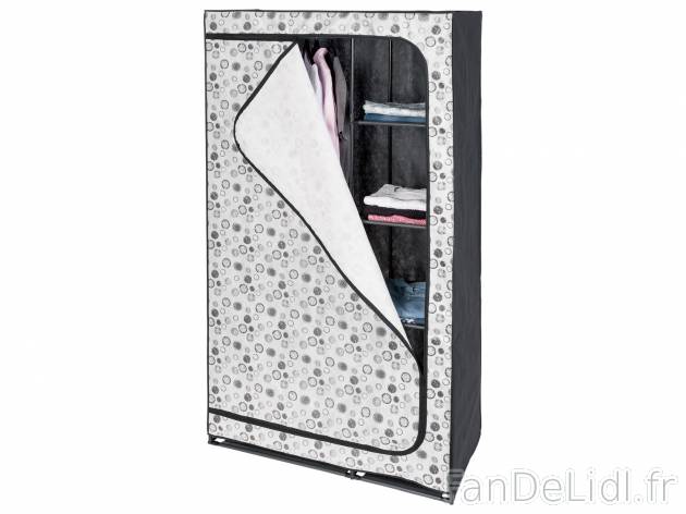 Penderie en tissu , le prix 11.99 € 
- Env. 100 x 174 x 46 cm (l x h x p)
- ...