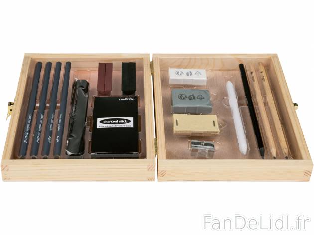 Set de dessin au fusain , le prix 6.99 € 
- Pour des jolis jeux de contrastes
- ...