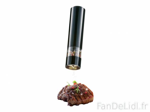Moulin à sel/ poivre électrique , le prix 7.99 € 
- Ø Env. 5,5 cm et hauteur ...