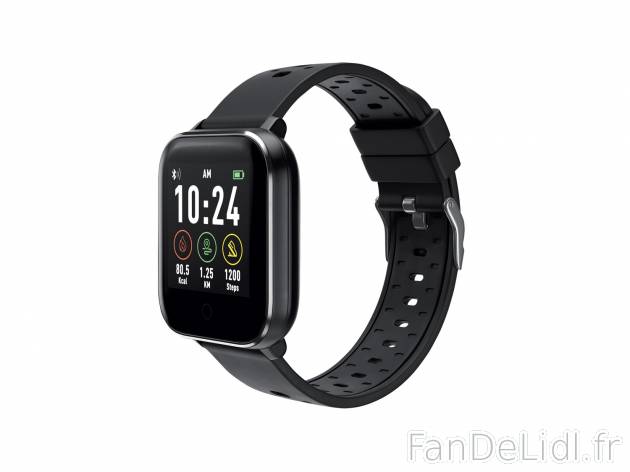 Montre fitness connectée , le prix 39.99 € 
- Pour enregistrer le nombre de ...