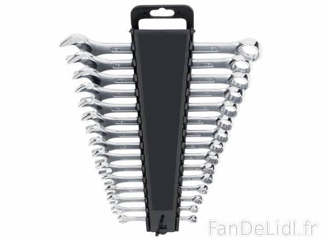 Set de clés mixtes , le prix 6.99 € 
- Set de 15
- En acier chrome-vanadium
Caractéristiques

- ...