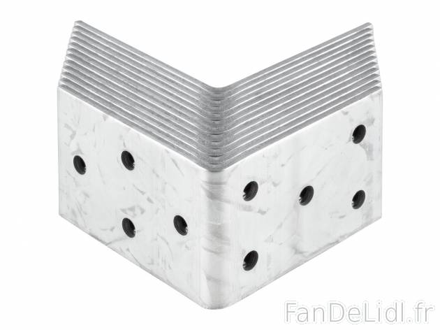 Supports de poteau, équerres ou plaques perforées en , le prix 3.99 € 
Au choix ...