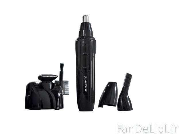 Tondeuse multifonction , le prix 3.99 € 
- 3 embouts pour tondre les sourcils, ...
