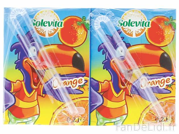 Boisson aux fruits , le prix 1.19 €  
-  Au choix : orange ou pomme