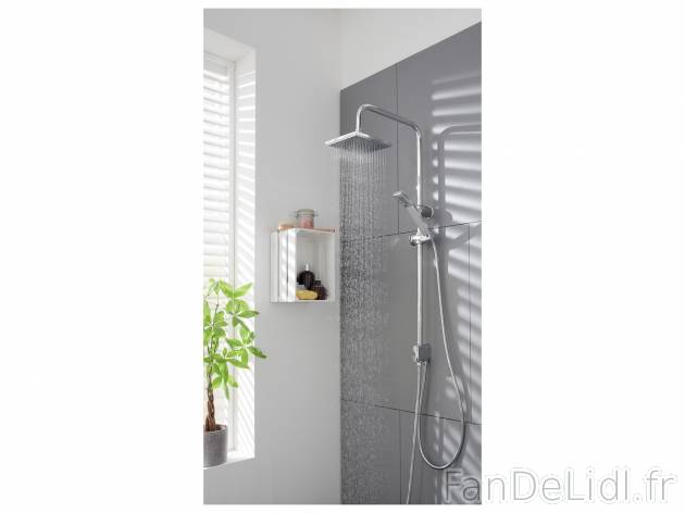 Colonne de douche , le prix 29.99 € 
- Grande douche de tête et douchette à ...