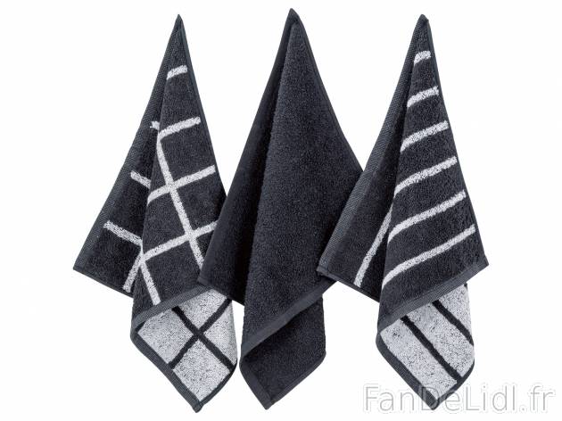 Torchons de cuisine en éponge , le prix 5.99 &#8364; 
- Lot de 3
- Env. 32 ...