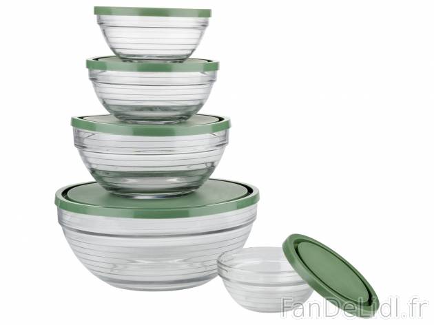 Boîtes de conservation en verre , le prix 9.99 &#8364; 
- Set de 5 : Env. 2,32 ...