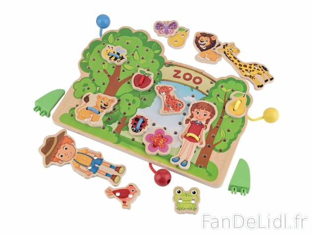 Jeu d’apprentissage en bois , le prix 4.99 &#8364; 
- D&egrave;s 3 ans
- ...