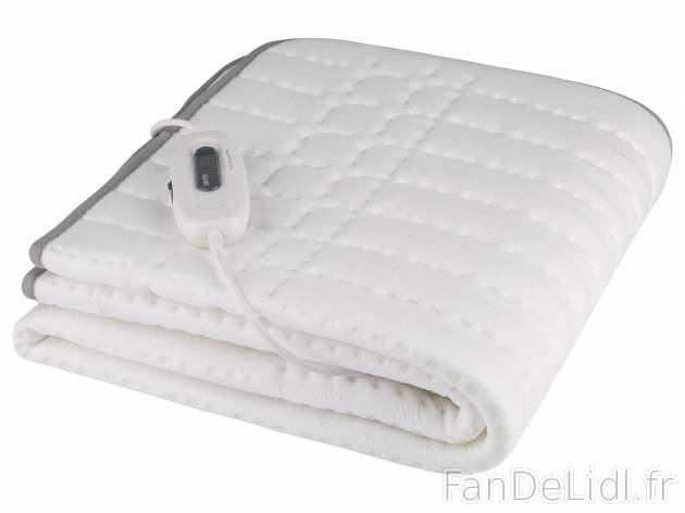Surmatelas chauffant Sanitas, le prix 18.99 € 
- Env. 150 x 80 cm
- Chauffe ...