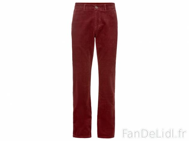 Pantalon en velours homme , le prix 11.99 € 
- Du 38 au 48 selon modèle.
- ...