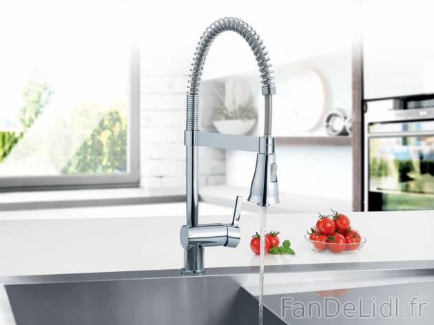 Mitigeur de cuisine monocommande , le prix 49.99 € 
- Flexible orientable avec ...