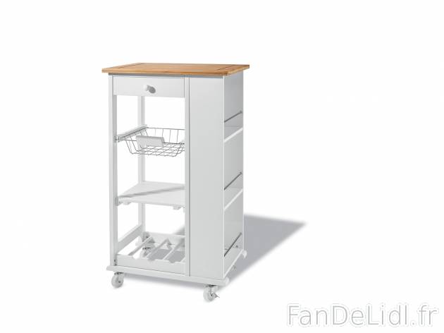 Desserte de cuisine , le prix 48.99 € 
- Env. 50 x 86,5 x 38,5 cm (l x h x p)
- ...