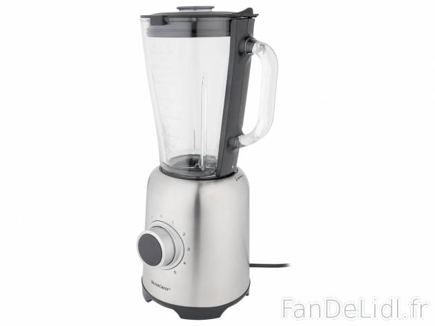 Blender - France Silvercrest, le prix 24.99 € 
- 600 W
- Bol mélangeur en verre
- ...