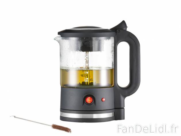 Théière électrique , le prix 16.99 € 
- 650 W
- Max. 1 litre
- Verseuse ...