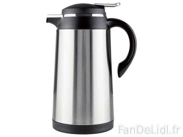 Pichet isotherme , le prix 6.99 € 
- Maintient les boissons au chaud ou au froid ...