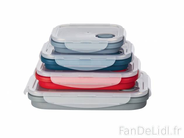 Boîtes de conservation pliables en silicone , le prix 12.99 € 
- Set de 4
- ...