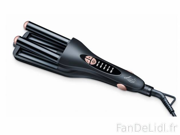 Fer à onduler , le prix 23.99 € 
- 5 niveaux de température (100-180 ° C +/- ...