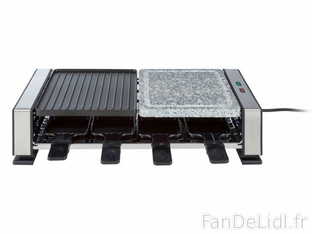 Raclette-gril , le prix 24.99 &#8364; 
- 1 400 W
- Rev&ecirc;tement anti-adh&eacute;rent
- ...