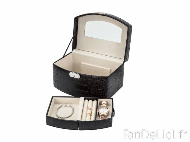 Coffret à bijoux , le prix 12.99 € 
- Fond amovible utilisable comme écrin ...