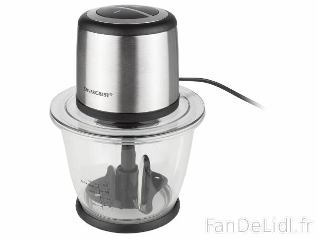 Hachoir multifonction , le prix 16.99 € 
- 500 W
- Contenance : jusqu’à 0,5 ...