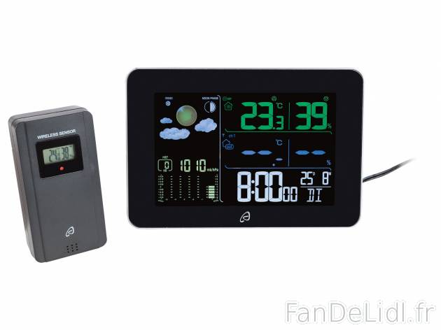 Station météo radioguidée , le prix 19.99 € 
- Symboles météo animés avec ...