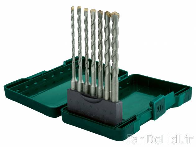 Forets SDS , le prix 4.99 € 
- Set de 7
- Pour pierre, béton léger, brique
- ...