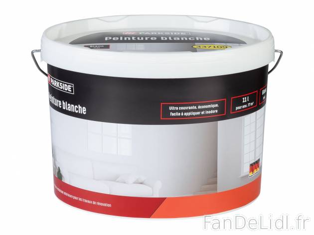 Peinture blanche , le prix 16.99 € 
- Peinture-émulsion intérieure pour les ...