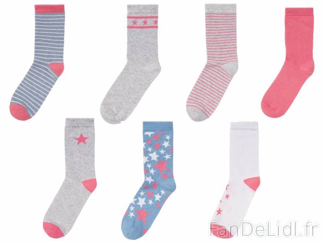 Chaussettes garçon ou fille , le prix 4.99 € 
- Du 31/34 au 39/42 selon modèle.
- ...
