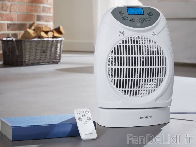 Radiateur soufflant avec télécommande , le prix 24.99 € 
- Env. 21,9 x 32,8 ...