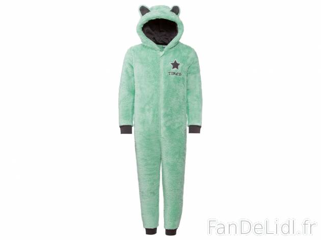 Combinaison en peluche enfant , le prix 8.99 € 
- Du 122/128 au 146/152 cm selon ...