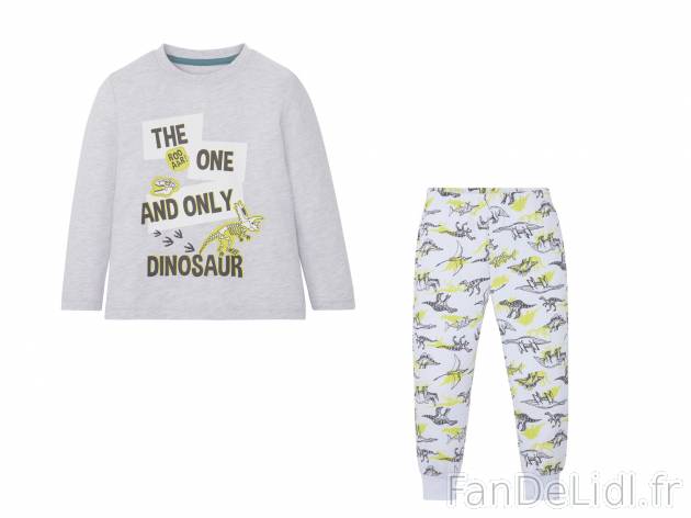 Pyjama enfant , le prix 5.99 &#8364; 
- Du 12-24 mois au 4-6 ans selon mod&egrave;le.
- ...