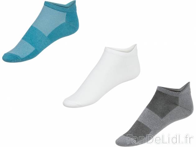 Socquettes , le prix 2.99 &#8364; 
- Lot de 3 paires
- Du 35-36 au 41-42 selon ...