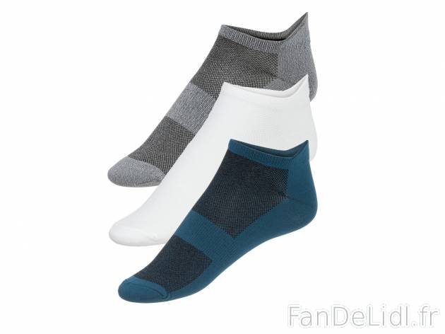 Socquettes , le prix 2.99 &#8364; 
- Lot de 3 paires
- Du 39-40 au 45-46 selon ...