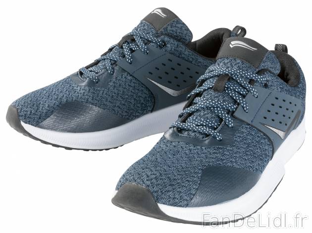 Sneakers , le prix 11.99 € 
- Du 41 au 46 selon modèle.
- Dessus en mesh respirant
- ...